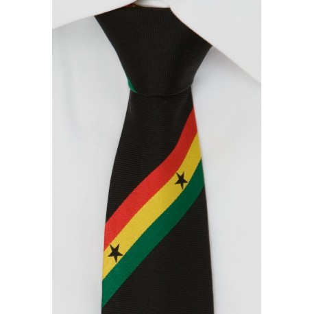 Ghanese stropdas (Zwart)