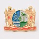 Pin with the coat of arms of Suriname