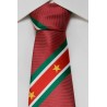 Suriname tie darkred